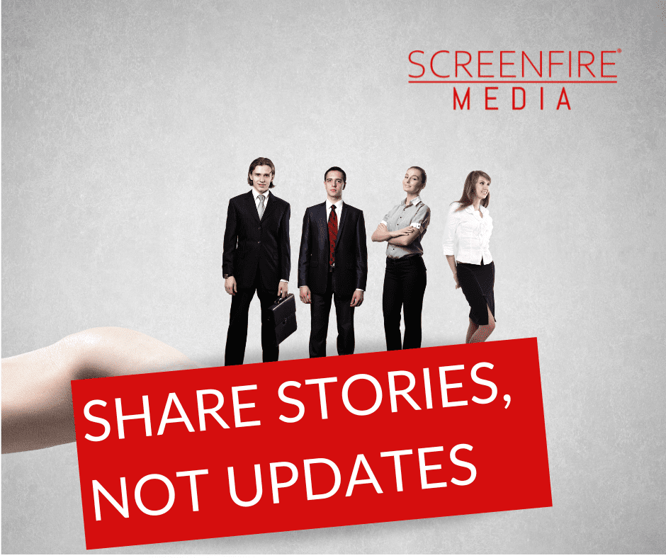 Share stories, not updates